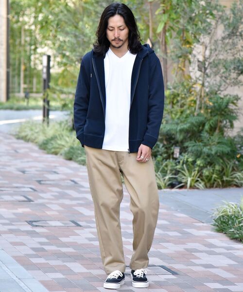 SHIPS（シップス）の「【WEB限定】SHIPS: アメリカ コットン ヘビーウェイト スウェット ジップ パーカー（パーカー・メンズ・グレー/オフホワイト/ネイビー・LARGE/X-LARGE/SMALL/MEDIUM/XX-LARGE）」の7枚目の写真