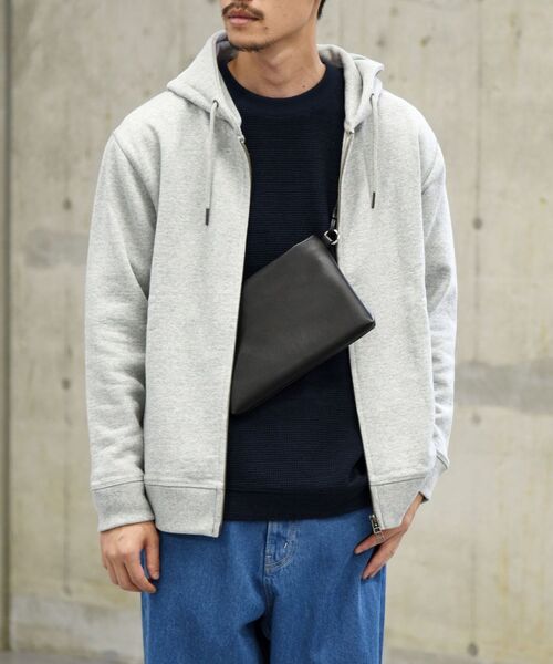 SHIPS（シップス）の「【WEB限定】SHIPS: アメリカ コットン ヘビーウェイト スウェット ジップ パーカー（パーカー・メンズ・グレー/オフホワイト/ネイビー・LARGE/X-LARGE/SMALL/MEDIUM/XX-LARGE）」の13枚目の写真