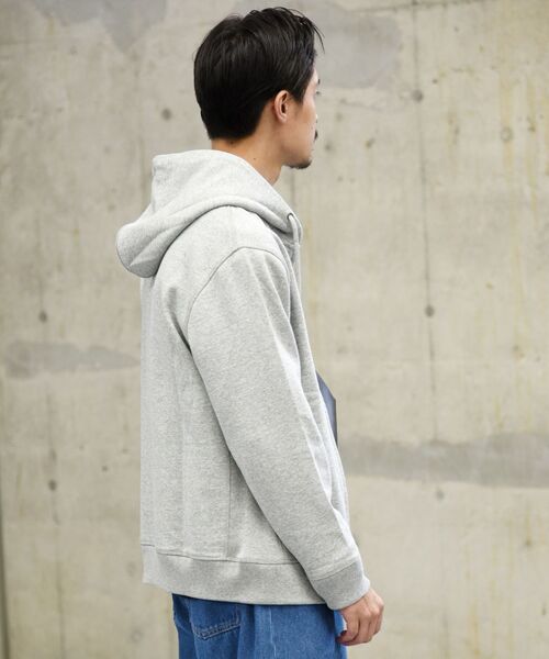 SHIPS（シップス）の「【WEB限定】SHIPS: アメリカ コットン ヘビーウェイト スウェット ジップ パーカー（パーカー・メンズ・グレー/オフホワイト/ネイビー・LARGE/X-LARGE/SMALL/MEDIUM/XX-LARGE）」の14枚目の写真