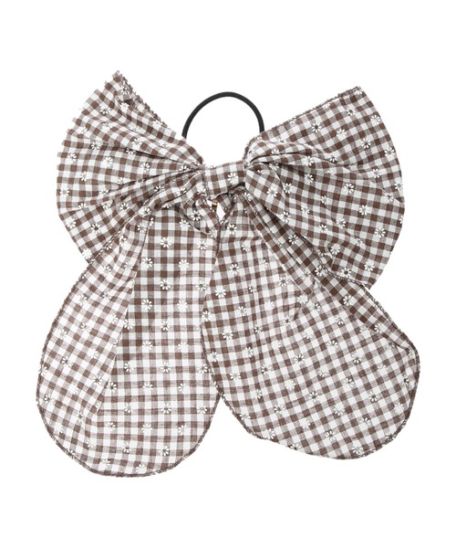 Areeam（アリーム）の「POPUP◆ｷﾞﾝｶﾞﾑﾘﾎﾞﾝﾍｱｶﾌ（ヘアゴム・レディース・ブラウン・FREE）」の2枚目の写真