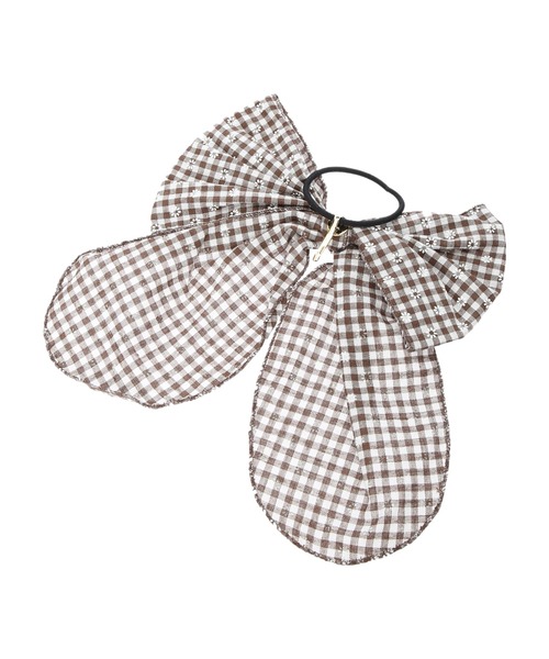 Areeam（アリーム）の「POPUP◆ｷﾞﾝｶﾞﾑﾘﾎﾞﾝﾍｱｶﾌ（ヘアゴム・レディース・ブラウン・FREE）」の3枚目の写真