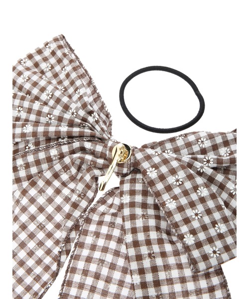 Areeam（アリーム）の「POPUP◆ｷﾞﾝｶﾞﾑﾘﾎﾞﾝﾍｱｶﾌ（ヘアゴム・レディース・ブラウン・FREE）」の5枚目の写真