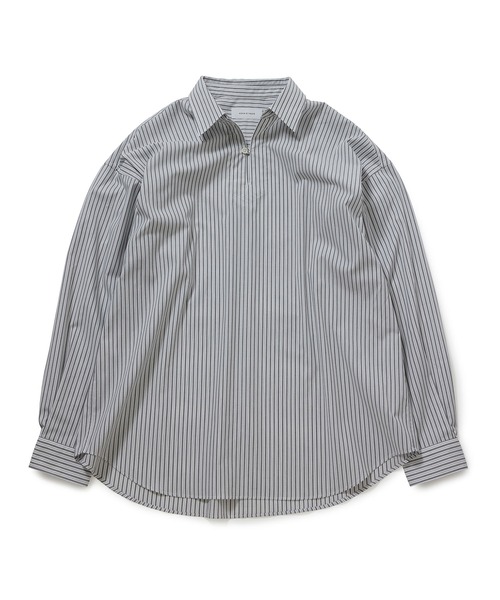 ADAM ET ROPE'（アダムエロペ）の「オーバーサイズ スキッパーシャツ（シャツ/ブラウス・メンズ・ホワイト/ホワイト系その他4/ブルー系その他2・L/M）」の2枚目の写真