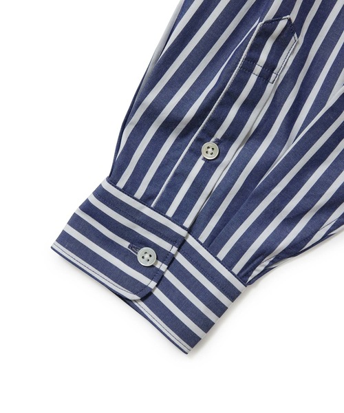 ADAM ET ROPE'（アダムエロペ）の「オーバーサイズ スキッパーシャツ（シャツ/ブラウス・メンズ・ホワイト/ホワイト系その他4/ブルー系その他2・L/M）」の9枚目の写真