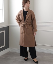 ElegChic（エレグシック）の「ベルト付きテーラードガウンコート（その他アウター）」