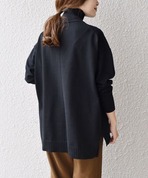 SHIPS Days（シップスデイズ）の「SHIPS Days:タートルネックニットプルオーバー◆（ニット/セーター・レディース・ブラック/ベージュ/ネイビー・ONE SIZE）」の9枚目の写真