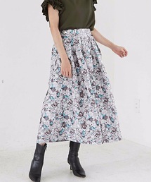 フラワージャガード 贅沢フレアスカート
