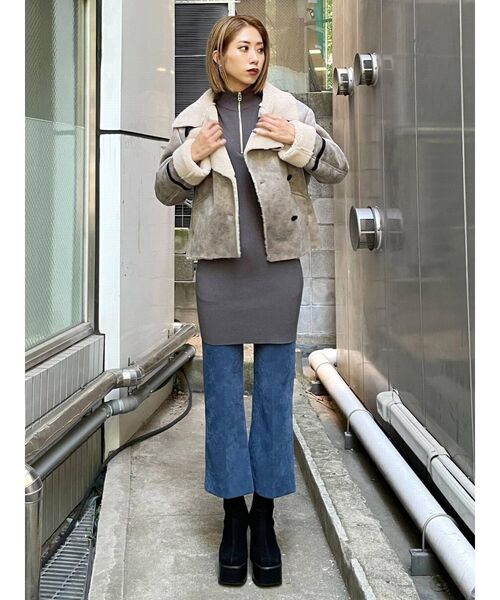 EMODA（エモダ）の「アンクルフレアパンツ（その他パンツ・レディース・ブラック/ブルー/その他・SMALL/MEDIUM）」の17枚目の写真