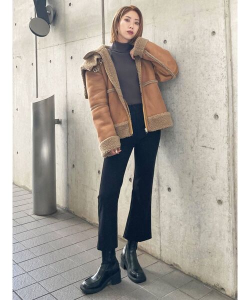 EMODA（エモダ）の「アンクルフレアパンツ（その他パンツ・レディース・ブラック/ブルー/その他・SMALL/MEDIUM）」の14枚目の写真