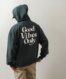 ZIP FIVE | 【肉厚】 裏起毛ビックシルエットバックプリントパーカー【ユニセックス】(パーカー)