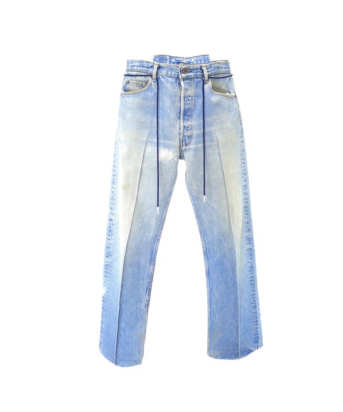 elephant TRIBAL fabrics(エレファントトライバルファブリックス)の「elephant TRIBAL fabrics OUT OF ALIGNMENT 501 (Slit Type)(デニムパンツ・メンズ・ブルー・29/31/33)」の2枚目の写真