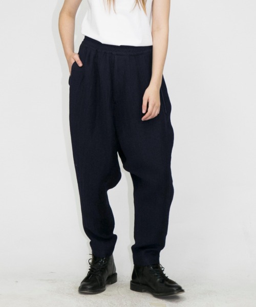 my beautiful landlet(マイビューティフルランドレット)の「【my beautiful landlet】 wool linen tapered easy pants(その他パンツ・メンズ・ブラック/ベージュ/ネイビー・0/1)」の3枚目の写真