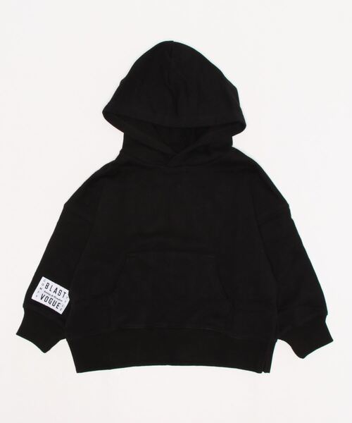 JUNK STORE（ジャンクストアー）の「■ゆったりシルエットかぶりパーカー（パーカー・キッズ・ベージュ/オリーブ/キナリ/ブラック・110/140/100）」の2枚目の写真