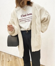 ケーブルニットカーディガン【ZOZOTOWN限定アイテム】