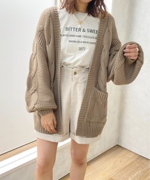 ケーブルニットカーディガン【ZOZOTOWN限定アイテム】