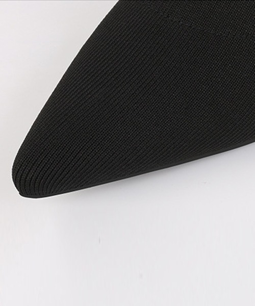 Jasmine Grandiflorum（ジャスミングランディフローラム）の「【Jasmine】7㎝ヒール　楽々♪太ヒールソックスブーツ（ブーツ・レディース・ブラック/ベージュ・25.5cm/23.0cm/24.0cm/25.0cm/23.5cm/24.5cm/22.0cm/22.5cm/26.0cm）」の10枚目の写真