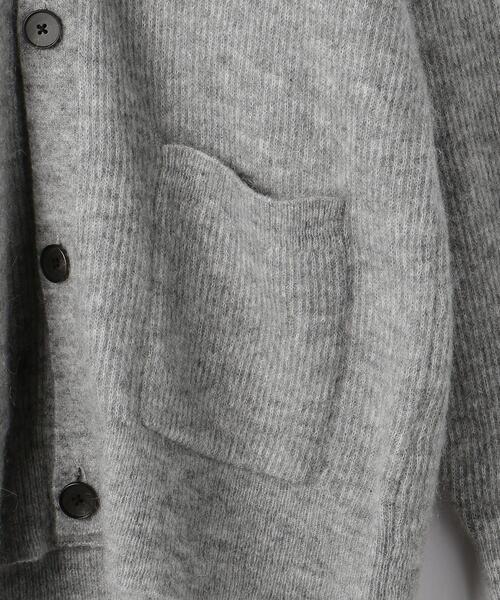 green label relaxing（グリーンレーベルリラクシング）の「モヘヤ アゼ カーディガン（カーディガン/ボレロ・メンズ・ライトグレー/ブラック/パープル・S/M/L）」の20枚目の写真