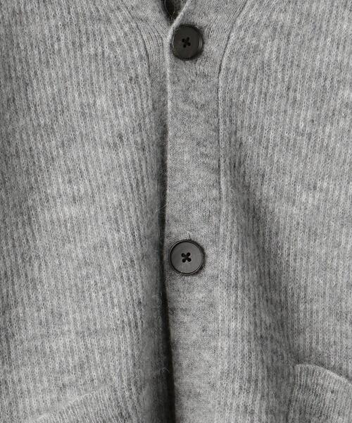 green label relaxing（グリーンレーベルリラクシング）の「モヘヤ アゼ カーディガン（カーディガン/ボレロ・メンズ・ライトグレー/ブラック/パープル・S/M/L）」の21枚目の写真