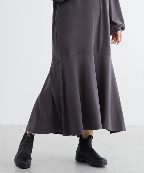 BONbazaar（ボンバザール）の「★OT★裾フレア切替ワンピース（ワンピース・レディース・カーキ/オフホワイト/チャコールグレー・FREE）」の22枚目の写真