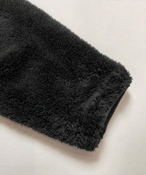 JACKROSE(ジャックローズ)の「WEB限定 JE-CRS0-シェルパフリースジップカーディガン(カーディガン/ボレロ・メンズ・ブラック/グレー・M/L)」の4枚目の写真