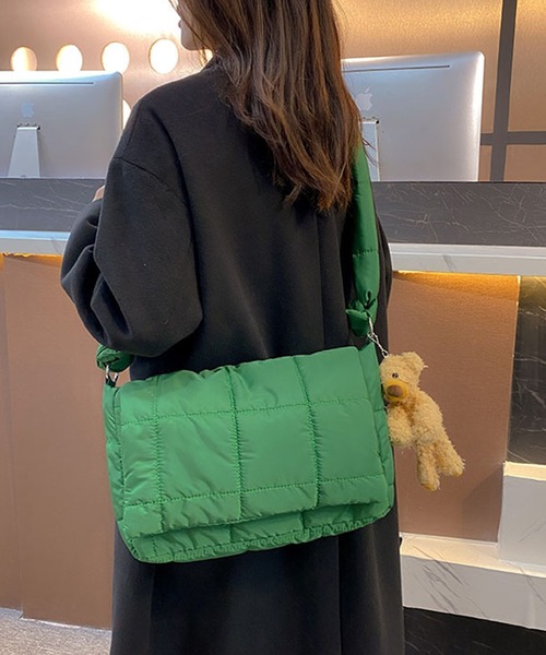 TABI PAL（タビパル）の「【TABI PAL】キルティング　ショルダーバッグ（ショルダーバッグ・レディース・グリーン/ブラック/オレンジ・FREE）」の14枚目の写真