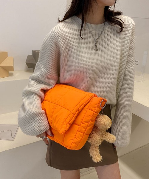 TABI PAL（タビパル）の「【TABI PAL】キルティング　ショルダーバッグ（ショルダーバッグ・レディース・グリーン/ブラック/オレンジ・FREE）」の18枚目の写真