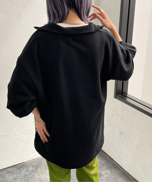 apres jour mignon(アプレジュールミニョン)の「ハーフジップスウェット【ZOZOTOWN限定アイテム】(スウェット・レディース・ブラック/パープル/マスタード/ナチュラル・X-LARGE/フリー)」の13枚目の写真