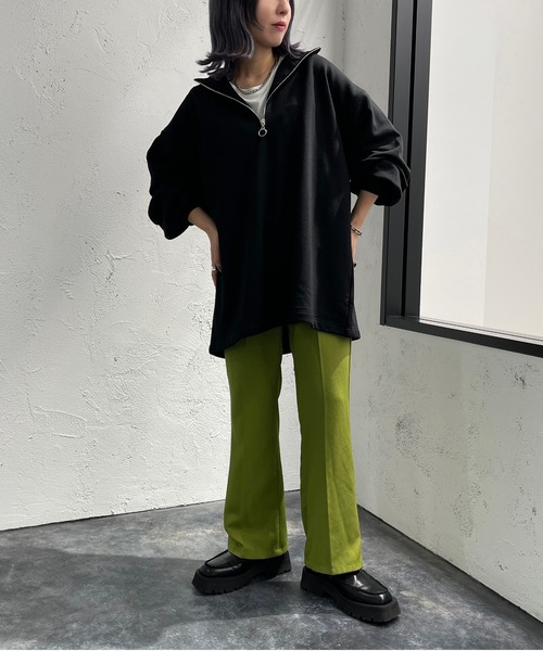 apres jour mignon(アプレジュールミニョン)の「ハーフジップスウェット【ZOZOTOWN限定アイテム】(スウェット・レディース・ブラック/パープル/マスタード/ナチュラル・X-LARGE/フリー)」の20枚目の写真