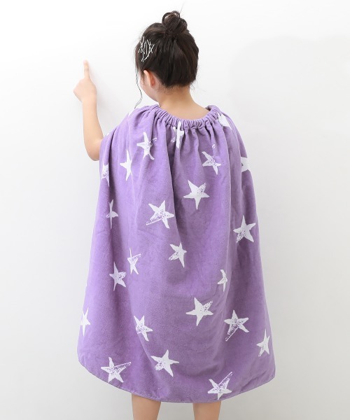 devirock（デビロック）の「ガールズラップタオル 80cm（スイムグッズ・キッズ・ホワイト/オフホワイト/ピンク/ブルー/ラベンダー/ブルー系その他/パープル系その他/ピンクベージュ/パープル/ブラック/その他15/その他13/その他14/その他12/その他11/ベージュ系その他/グリーン系その他・ONE SIZE）」の9枚目の写真