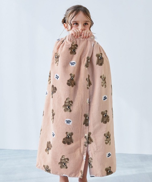 devirock（デビロック）の「ガールズラップタオル 80cm（スイムグッズ・キッズ・ホワイト/オフホワイト/ピンク/ブルー/ラベンダー/ブルー系その他/パープル系その他/ピンクベージュ/パープル/ブラック/その他15/その他13/その他14/その他12/その他11/ベージュ系その他/グリーン系その他・ONE SIZE）」の12枚目の写真