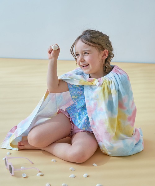 devirock（デビロック）の「ガールズラップタオル 80cm（スイムグッズ・キッズ・ホワイト/オフホワイト/ピンク/ブルー/ラベンダー/ブルー系その他/パープル系その他/ピンクベージュ/パープル/ブラック/その他15/その他13/その他14/その他12/その他11/ベージュ系その他/グリーン系その他・ONE SIZE）」の13枚目の写真