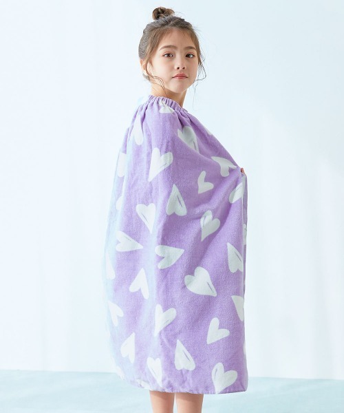 綿100%】ガールズラップタオル 80cm（スイムグッズ）｜devirock