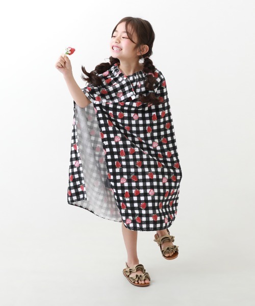 綿100%】ガールズラップタオル 80cm（スイムグッズ）｜devirock