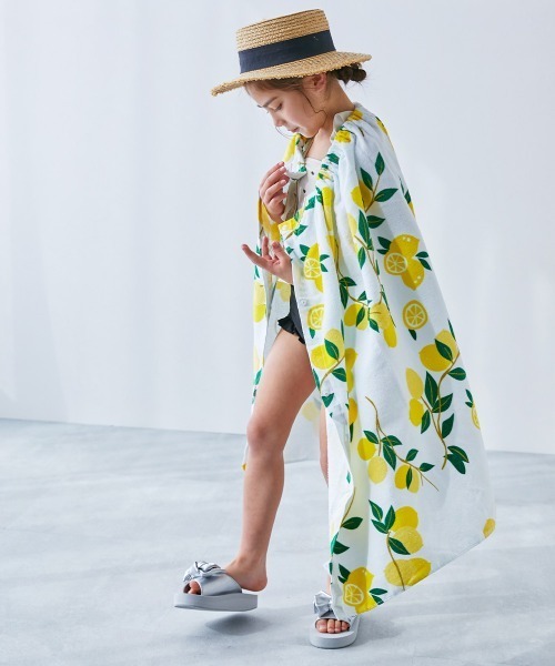 綿100%】ガールズラップタオル 80cm（スイムグッズ）｜devirock