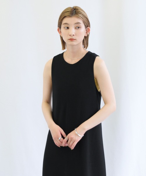 select MOCA(セレクトモカ)の「バッククロスノースリーブロングワンピース(ワンピース・レディース・ブラック/ブラウン/ライトグリーン・FREE)」の21枚目の写真