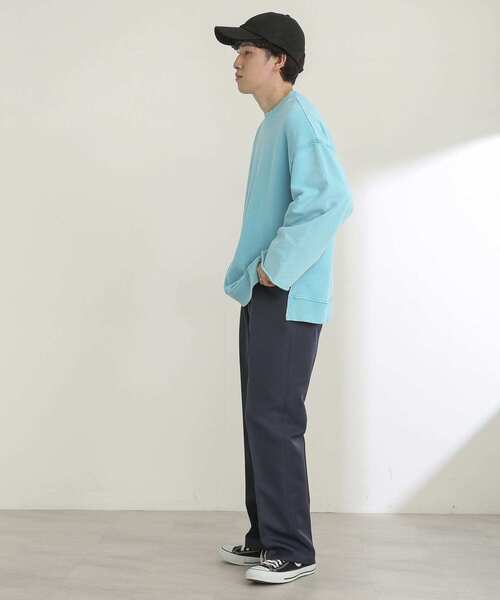 SENSE OF PLACE by URBAN RESEARCH（センスオブプレイスバイアーバンリサーチ）の「『ユニセックス』エクストラルーズケミカルスウェット（スウェット・メンズ・ライトブルー/ブラック/ピンク/イエロー/ブルー/ミント・MEDIUM/LARGE）」の12枚目の写真