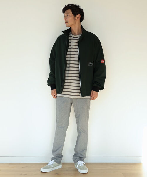 B:MING by BEAMS（ビーミングバイビームス）の「Manhattan Portage x B:MING by BEAMS / 別注 ストレッチ スタンドカラー ブルゾン（ブルゾン・メンズ・ブラック/ベージュ/ダークグリーン・SMALL/MEDIUM/LARGE）」の9枚目の写真