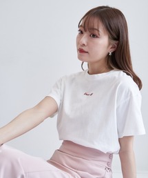 VANNIE U | ニュアンスロゴTシャツ(Tシャツ/カットソー)