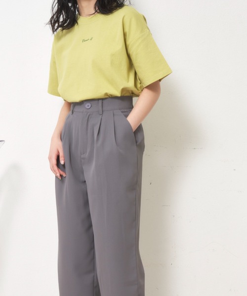 VANNIE U（ヴァニーユー）の「ニュアンスロゴTシャツ（Tシャツ/カットソー・レディース・ホワイト/ブラック/ベージュ/レッド/グリーン/ピンク・FREE）」の13枚目の写真