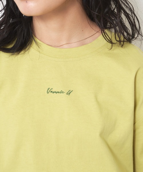 VANNIE U（ヴァニーユー）の「ニュアンスロゴTシャツ（Tシャツ/カットソー・レディース・ホワイト/ブラック/ベージュ/レッド/グリーン/ピンク・FREE）」の19枚目の写真