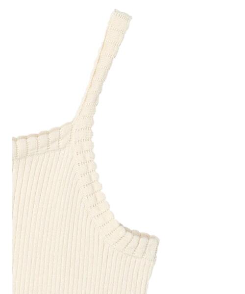 SLURR(スラ―)の「オーガニックコットンリブニットキャミ(キャミソール・レディース・グレー/アイボリー/ブラック/チョコ・FREE)」の22枚目の写真