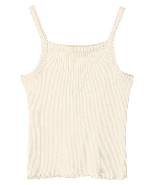 SLURR(スラ―)の「オーガニックコットンリブニットキャミ(キャミソール・レディース・グレー/アイボリー/ブラック/チョコ・FREE)」の19枚目の写真