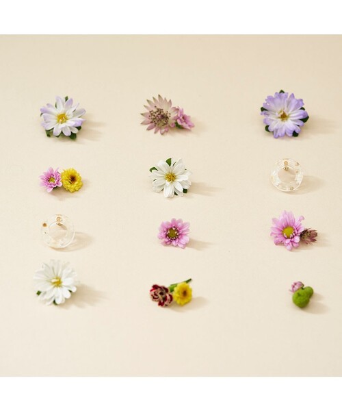 ANEVER（アンエバー）の「MINI RING ピアス（ピアス（両耳用）・レディース・ホワイト系/アイボリー系・F）」の2枚目の写真