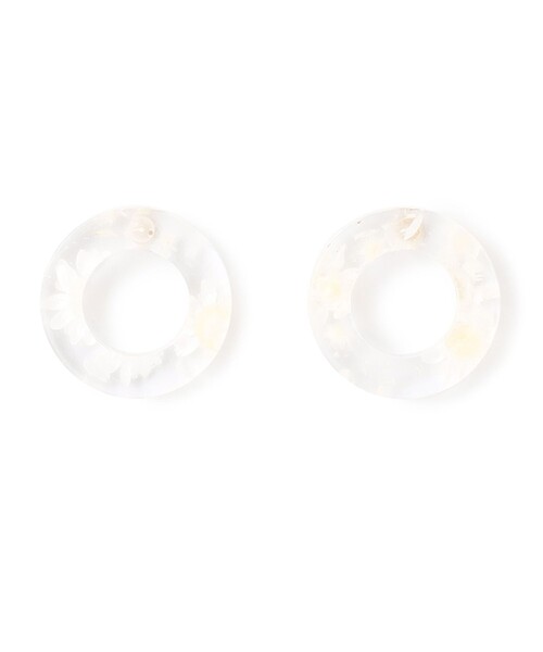 ANEVER（アンエバー）の「MINI RING ピアス（ピアス（両耳用）・レディース・ホワイト系/アイボリー系・F）」の7枚目の写真