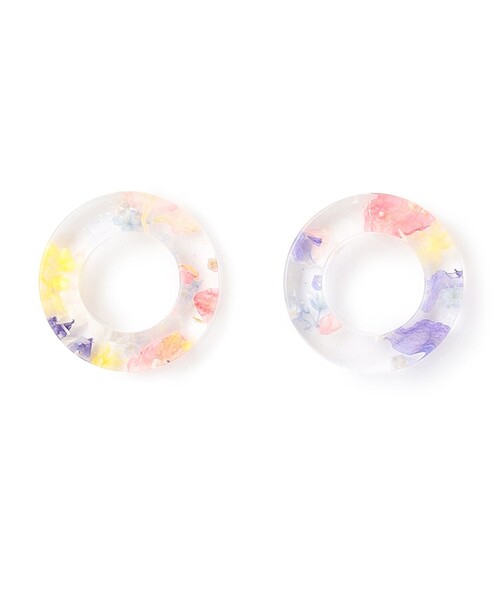 ANEVER（アンエバー）の「MINI RING ピアス（ピアス（両耳用）・レディース・ホワイト系/アイボリー系・F）」の6枚目の写真