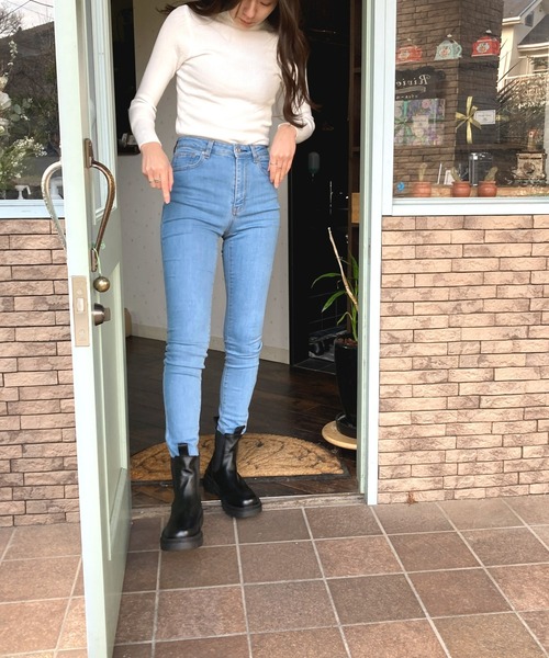 Loco Ocean（ロコオーシャン）の「タートルネック ニットトップス（ニット/セーター・レディース・ブラック/レッド/オフホワイト/アイボリー/マスタード・FREE）」の10枚目の写真