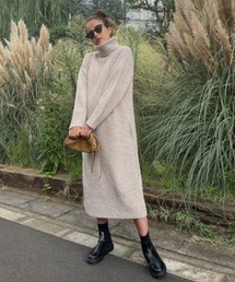 TRUNC | Wide Rib Turtle Knit OP(ワンピース)