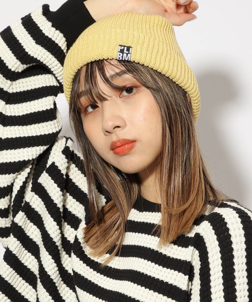 PBLIM（ページボーイリム）の「PAGEBOYLIM/カラフルビーニー（ニットキャップ/ビーニー・レディース・ブラック/エメラルド/シルバーグレー/イエロー系その他/レッド系その他・FREE）」の10枚目の写真