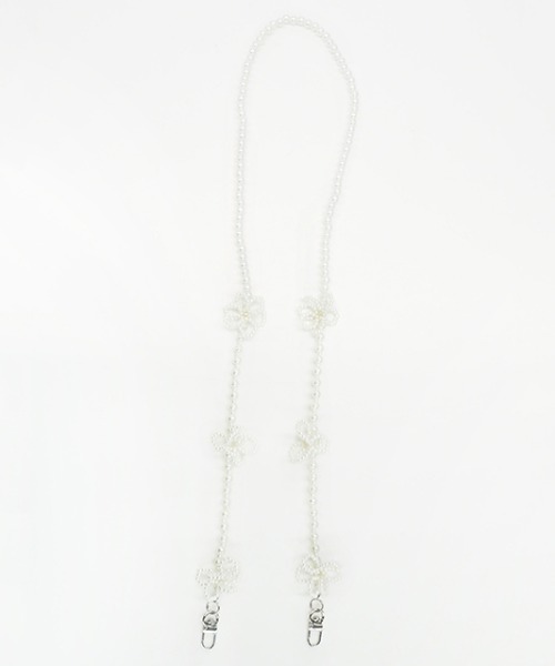 Casselini（キャセリーニ）の「Casselini(キャセリーニ)フェイクパールモバイルストラップ＆クリアiPhoneケース（スマホケース/カバー・レディース・ホワイト/シルバー・#1/#2/#3/#4/#5/#6/#7/#8/#9/#10）」の6枚目の写真