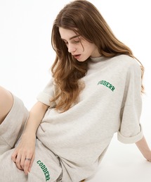 CODDERR（コーダー）の「【CODDERR】アーチロゴ刺繍 裏毛スウェットセットアップ/ビッグシルエット半袖 スウェット＆スウェットワイドハーフショーツ（ルームウェア/パジャマ）」